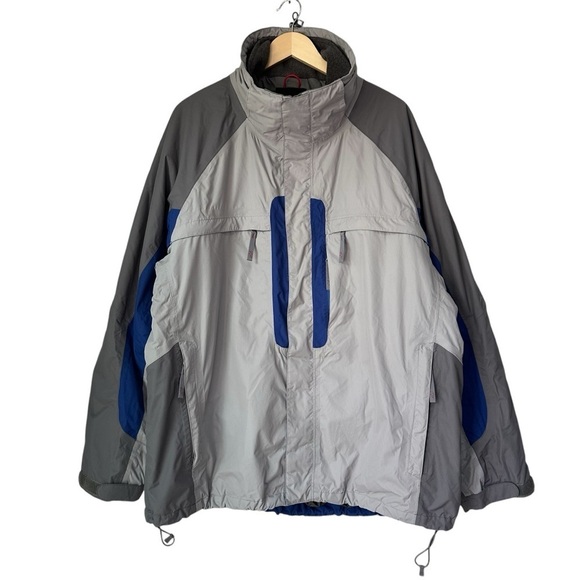 The North Face Men's WInter Jacket, Gray with Blue, size XXL - Picture 1 of 12